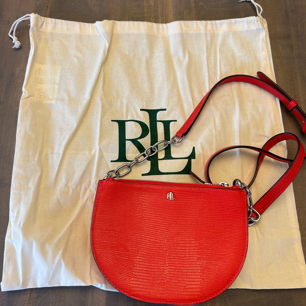 Ralph Lauren leather cross-body bag